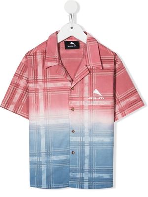 Mauna Kea tie-dye check print shirt - Pink