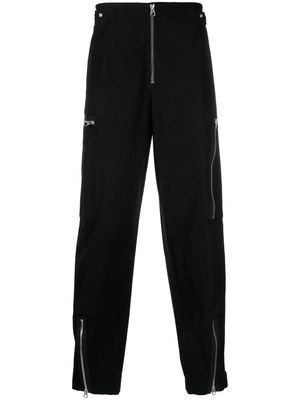 Jil Sander straight-leg zip-detail trousers - Black