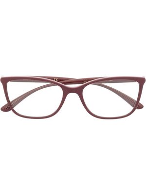 Dolce & Gabbana Eyewear rectangular-frame glasses - Red