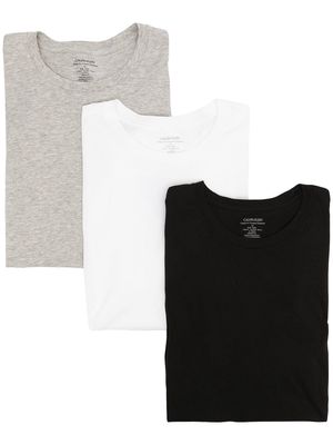Calvin Klein round neck short-sleeved T-shirt set of 3 - Black