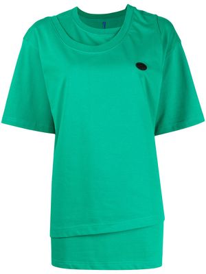 Ader Error layered design T-shirt - Green