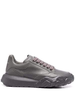 Alexander McQueen lace-up court sneakers - Grey