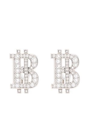 Balenciaga B-Coin earrings - Silver