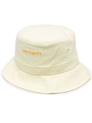 Carhartt WIP logo-patch bucket hat - Yellow