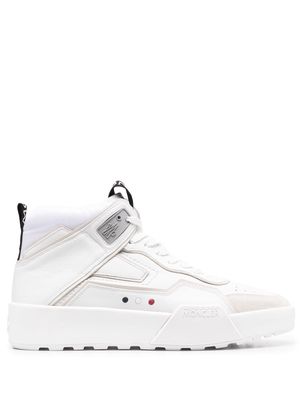 Moncler high-top leather sneakers - White