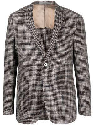 Corneliani check-print blazer - Brown