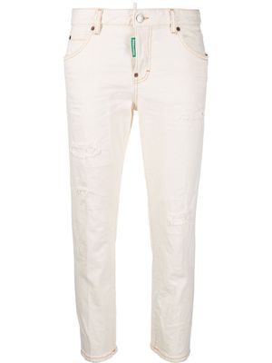 Dsquared2 low-rise distressed jeans - Neutrals