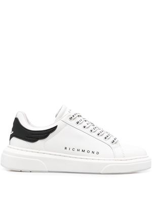 John Richmond low-top leather sneakers - White