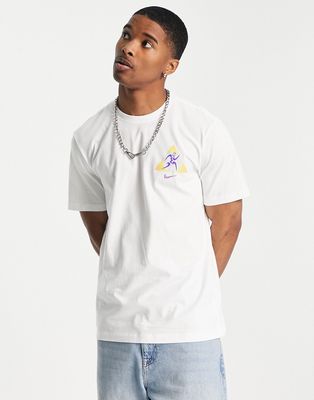 Nike Festival LBR logo back print T-shirt in white