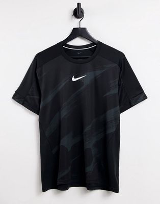 Nike Training Dri-FIT Sport Clash graphic t-shirt in black