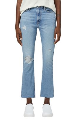 Hudson Jeans Barbara High Waist Ripped Crop Bootcut Jeans in Summertime
