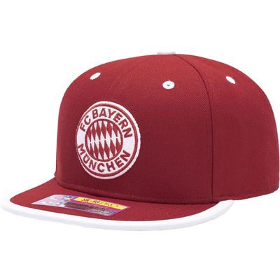FAN INK Men's Red Bayern Munich Tape Snapback Hat