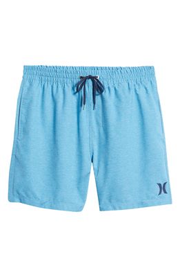Hurley One and Only Crossdye Volley Swim Trunks in Blue Heroic