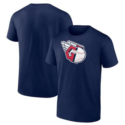 Men's Fanatics Branded Navy Cleveland Guardians Official Logo T-Shirt