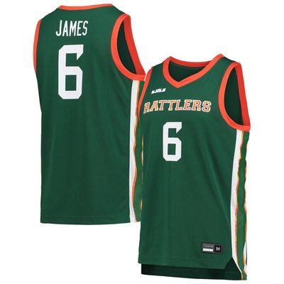 Men's Nike x LeBron James Green Florida A & M Rattlers Replica Basketball Jersey