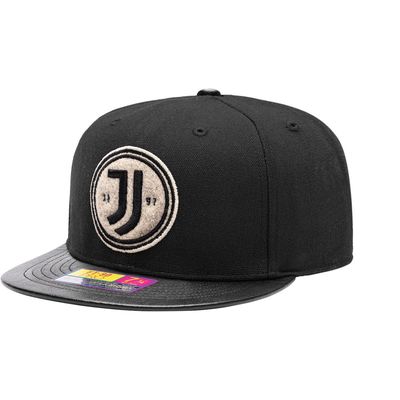 FAN INK Men's Black Juventus Swatch Fitted Hat