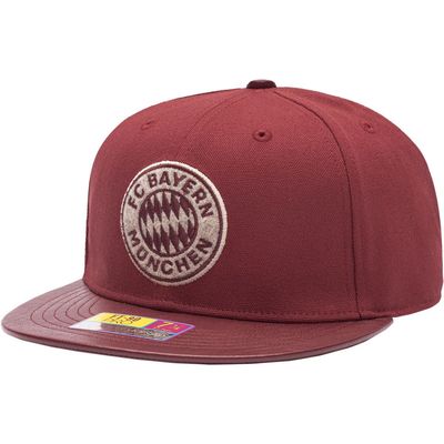 FAN INK Men's Red Bayern Munich Swatch Fitted Hat