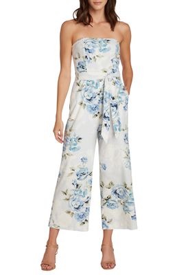 Willow Ryan Floral Jumpsuit in Powder Blue