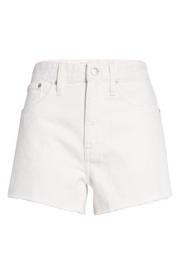 Madewell Relaxed Denim Shorts in White