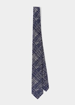 Men's Textured Silk Tie