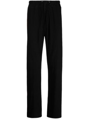 James Perse drawstring straight-leg trousers - Black