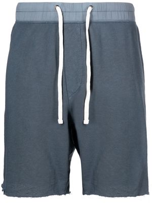 James Perse drawstring-fastening waist shorts - Blue