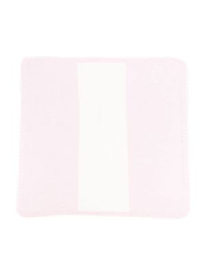 La Stupenderia colour-block knitted blankets - Pink