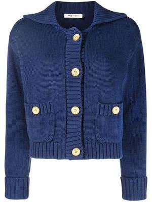 Ports 1961 buttoned cotton-knit cardigan - Blue