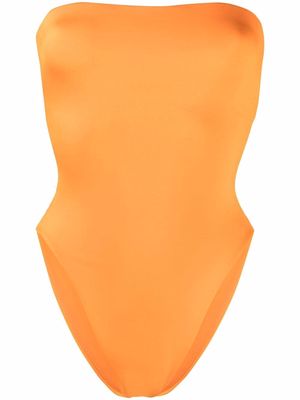 Saint Laurent strapless swimsuit - Orange