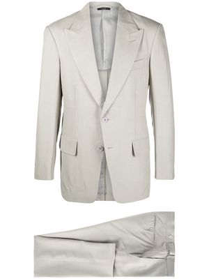 TOM FORD slim-cut single-breasted suit - Green