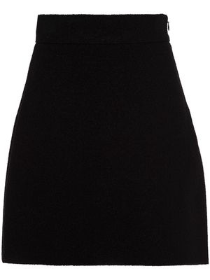Miu Miu tweed A-line mini skirt - Black