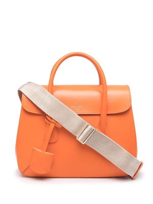 Giorgio Armani leather tote bag - Orange