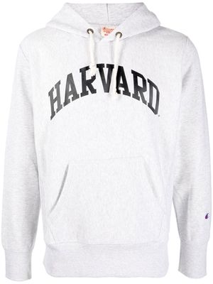 Champion Harvard-print drawstring hoodie - Grey