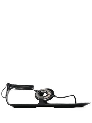 The Row tie-fastening 15mm sandals - Black