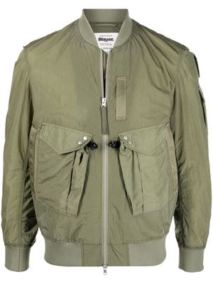Blauer crest patch bomber jacket - Green