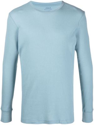 Polo Ralph Lauren embroidered logo long-sleeve T-shirt - Blue