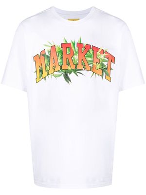 MARKET logo-print short-sleeve T-shirt - White