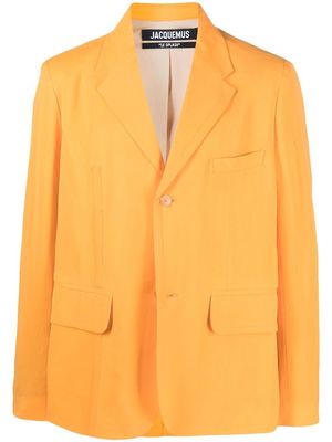 Jacquemus single-breasted tailored blazer - Orange