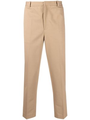Circolo 1901 tapered-leg cotton trousers - Neutrals