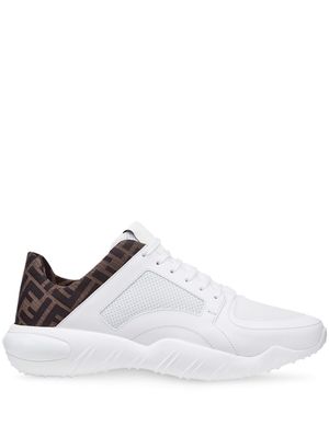 Fendi jacquard FF motif running sneakers - White