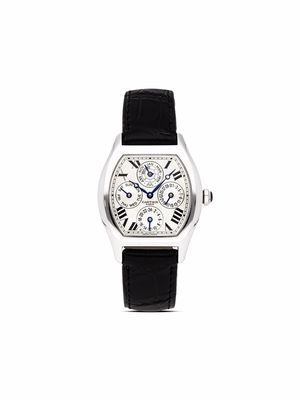 Cartier pre-owned Tortue Perpetual Calendar 34mm - Silver