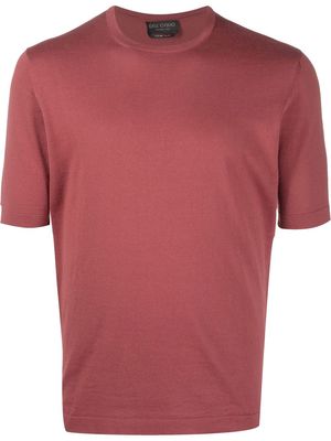 Dell'oglio fine-knit cotton T-shirt - Red