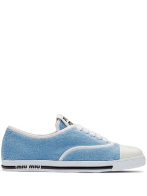 Miu Miu Terry cloth low-top sneakers - Blue