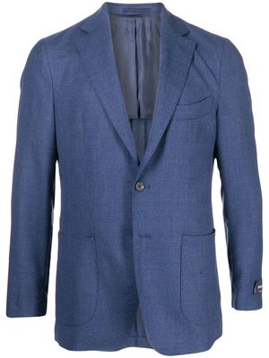 Man On The Boon. fitted single-breasted blazer - Blue