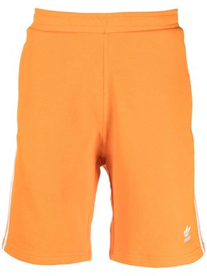 adidas logo-print track shorts - Orange