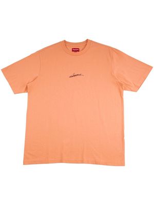 Supreme signature print T-shirt - Orange