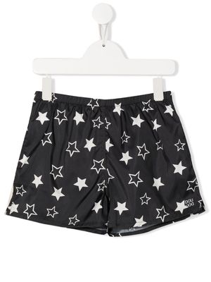 Douuod Kids star-print swim shorts - Black