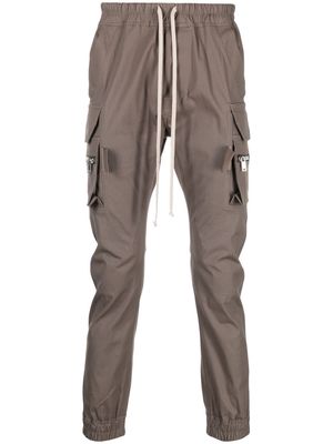 Rick Owens drawstring-waistband cargo trousers - Grey