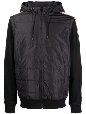 BOSS detachable-sleeved hooded jacket - Black