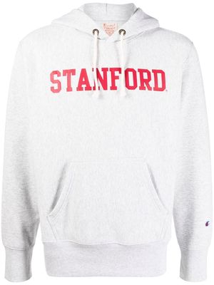 Champion Stanford-print drawstring hoodie - Grey